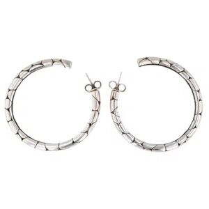 John Hardy Kali Pebble hoop earrings in sterling silver